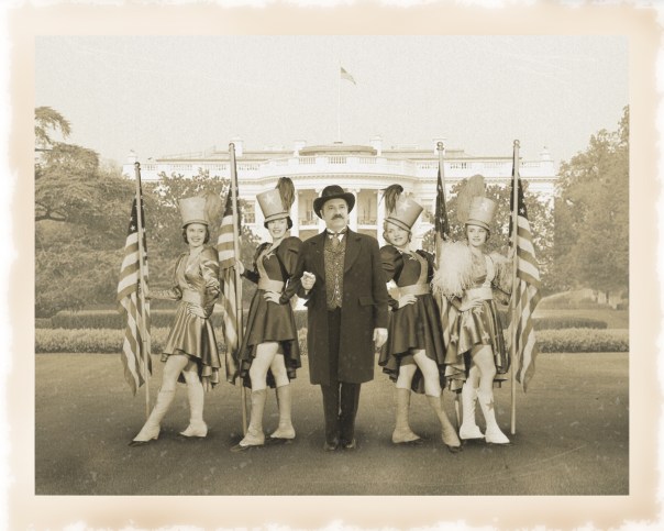 Pop Flanked at the White House Pop at the Celebration