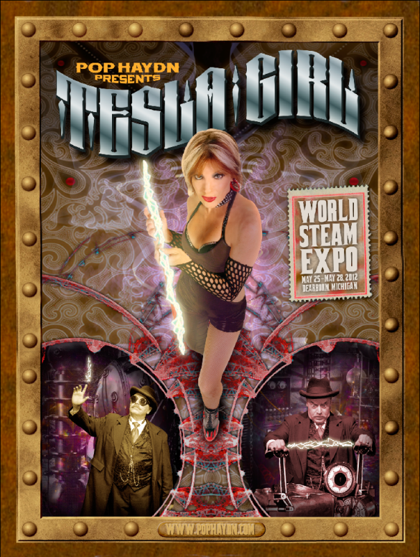 Pop Haydn presents Tesla Girl at World Steam Expo