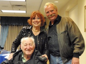 Pop Haydn with pitch legend Arnold "The Knife" Morris and Phyllis